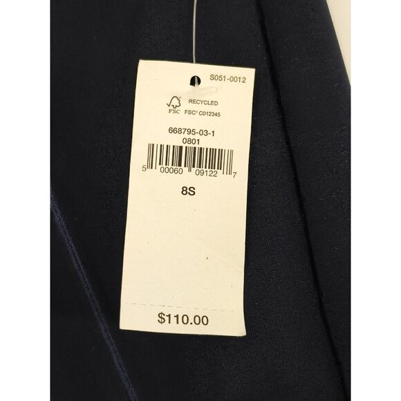 BR Standard Skinny Fit Highrise 4 Way Stretch Navy Blue Pants Size 8 Short - Picture 8 of 15